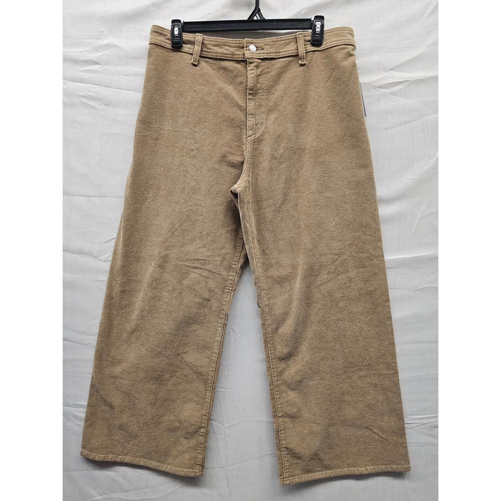 Universal Thread Womens Sailor Wide Leg Pants Brown Cotton Blend Casual Size 16R